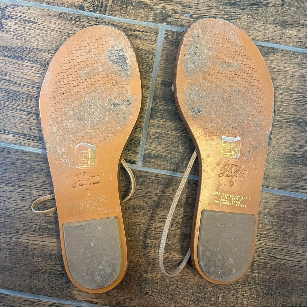 J. Crew brown leather sandal size 9 - Picture 2 of 2